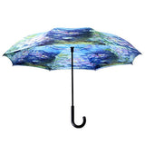 Umbrella - Reverse Close Monet Water Lilies