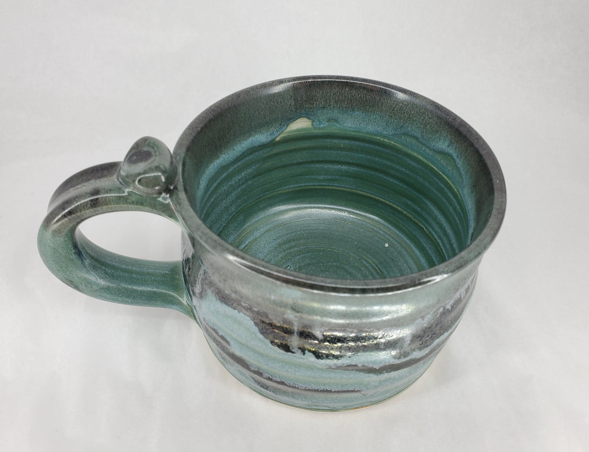 Hill Pottery Seafoam Green Soup Mug Many Hands Gallery