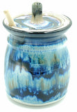 Liscom Hill Pottery - Black and Blue Honey Pot