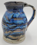 Liscom Hill Pottery - Black and Blue Pitcher