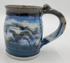 Liscom Hill Pottery - Black and Blue With Teal Mug
