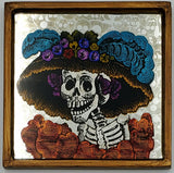Catrina Reverse Painted Wall Tile