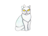 Small Cat Stained Glass