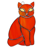 Large Cat Stained Glass