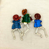   Retablo Style Skeleton Musician Ornament