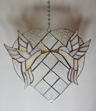 Hummingbird Duo Stained Glass