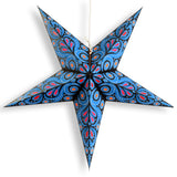 Blue Astral Bloom Paper Star Lantern