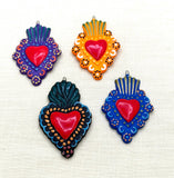 Ceramic Heart Milagro Ornament