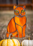 Large Cat Stained Glass