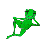 Frog Stained Glass