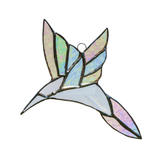 Large Beveled Hummingbird Stained Glass