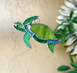 Small Turtle Stained Glass