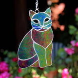 Large Cat Stained Glass