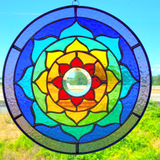 Lotus Mandala Stained Glass
