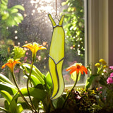 Banana Slug Stained Glass