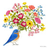 Flour Sack Towel - Bird Bouquet
