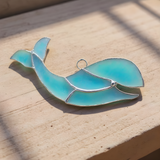 Large Whale Stained Glass