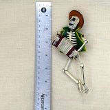   Retablo Style Skeleton Musician Ornament