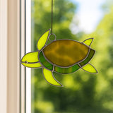 Large Turtle Stained Glass