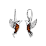 Baltic Amber Hummingbird Earrings