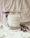 Lavender with Lavender and Amethyst Candle