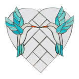 Hummingbird Duo Stained Glass