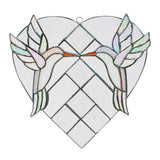 Hummingbird Duo Stained Glass