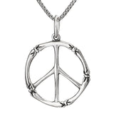 Bamboo Peace Sign Necklace