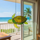 Large Turtle Stained Glass