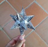Three Dimensional Tin Star Ornament