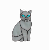 Small Cat Stained Glass