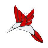 Large Beveled Hummingbird Stained Glass