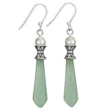 Pearl and Jade Earrings