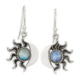 Moonstone Eclipse Earrings