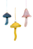 Frosted Mushroom Ornaments