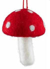 Felted Toadstool Ornament