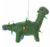 Felted Dino Ornament