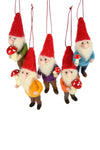 Felted forest Gnome Ornaments