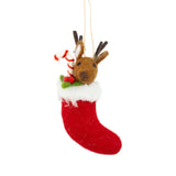 Felted Reindeer Ornament