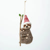 Felted Sloth Ornament