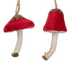 Velvet Mushroom Ornament