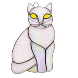 Large Cat Stained Glass