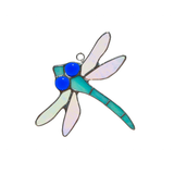 Small Dragonfly Stained Glass