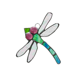 Small Dragonfly Stained Glass