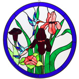 Hummingbird Stained Glass Panel