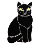 Large Cat Stained Glass