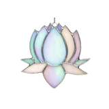Small Lotus Stained Glass