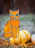 Small Cat Stained Glass