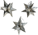 Three Dimensional Tin Star Ornament