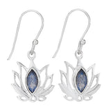 Labradorite Lotus Earrings